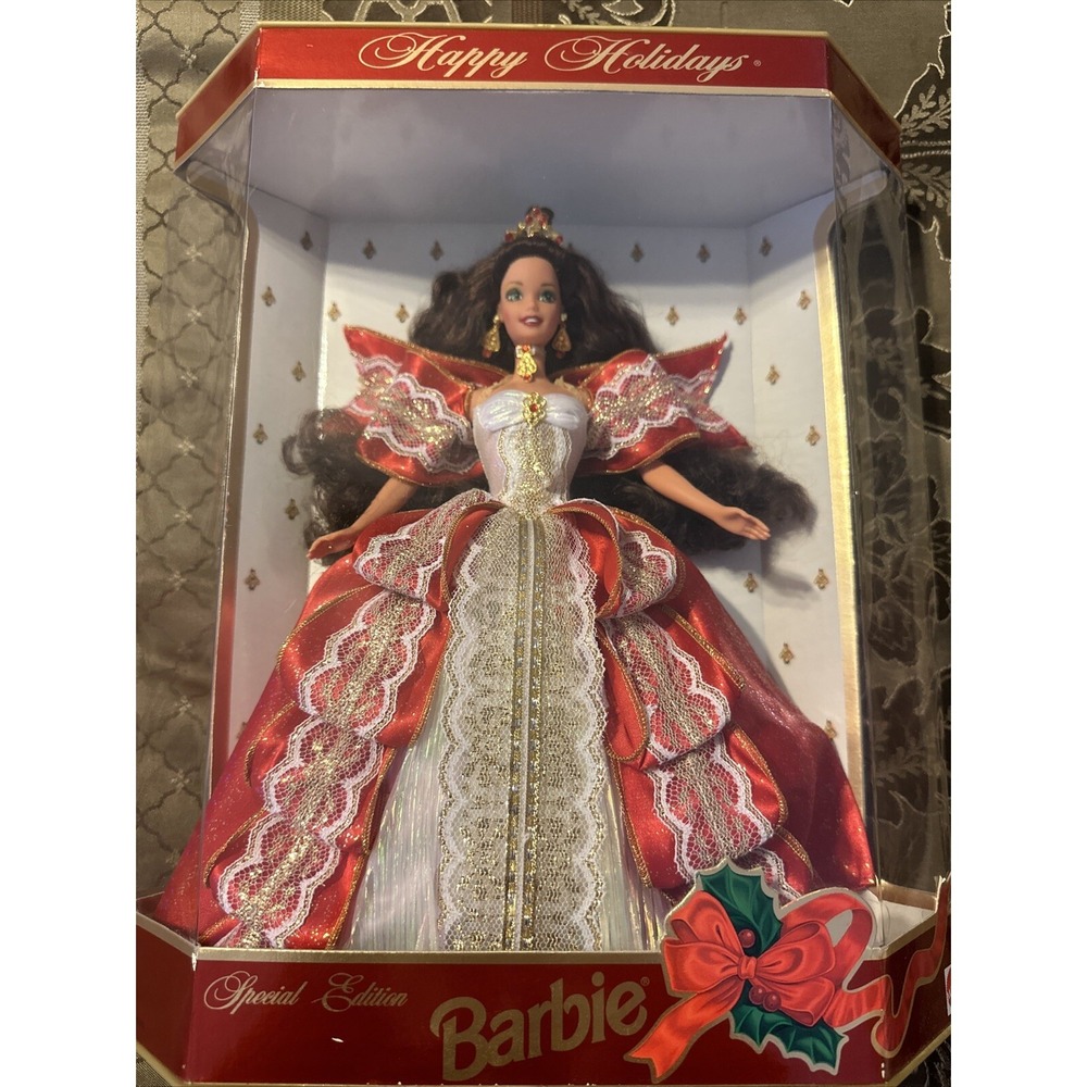 Barbie original box 10th Anniversary 1997 HAPPY HOLIDAYS SPECIAL EDITION